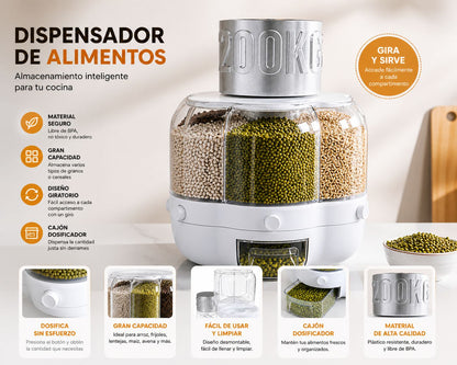 DISPENSADOR JIRATORIO DE GRANOS