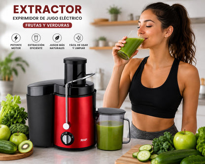EXTRACTOR EXPRIMIDOR DE JUGOS ELÉCTRICO RAF